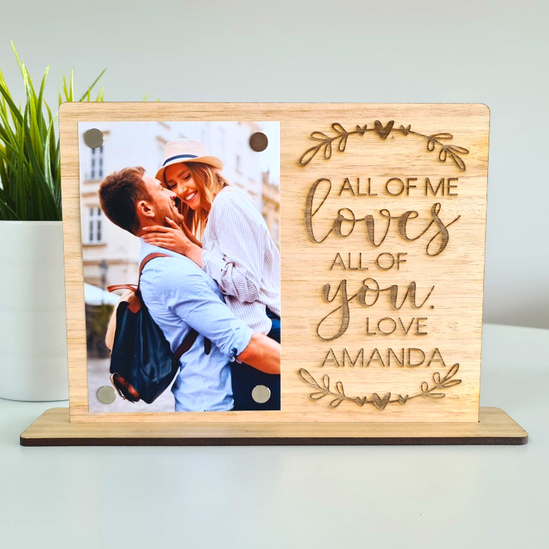 Personalised Valentines Day Gift Photo Frame Loves All