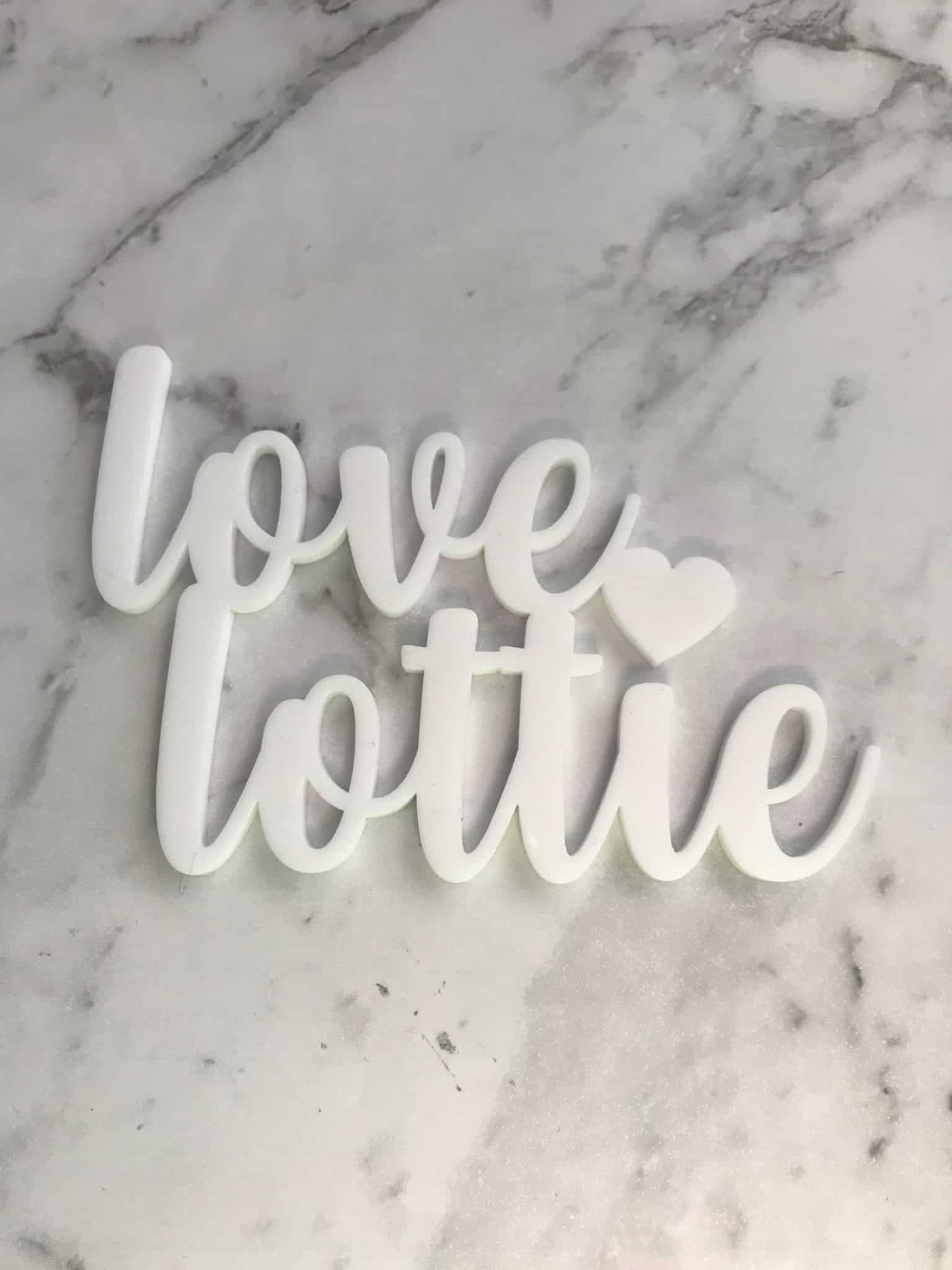 Custom Name 1st Birthday Cake Topper with Date