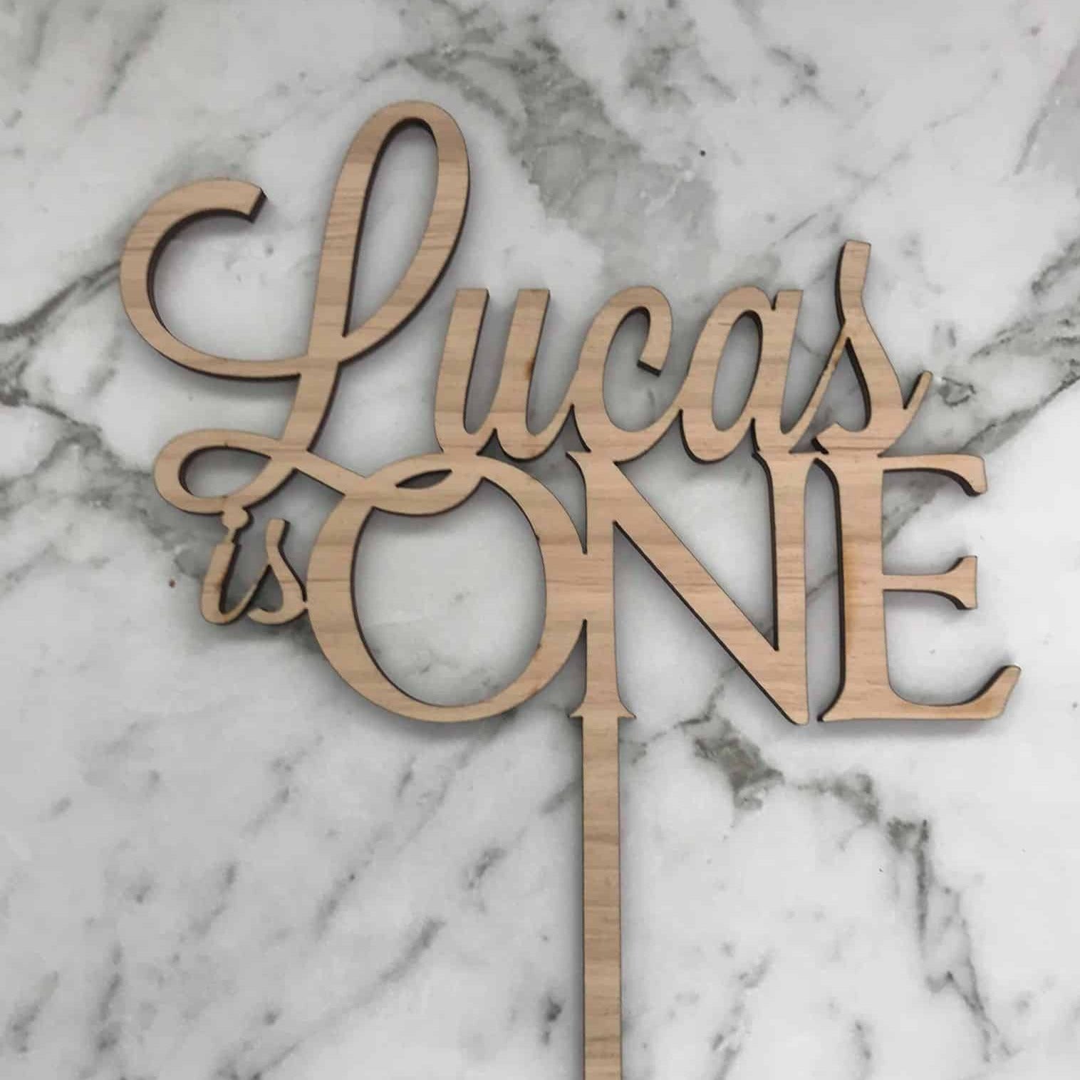 Custom Name/Age Birthday Cake Topper Style Lucas