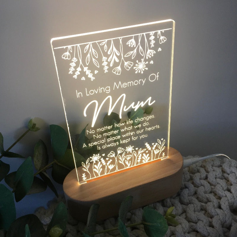 Memorial Plaque Light - In living Memory Garden