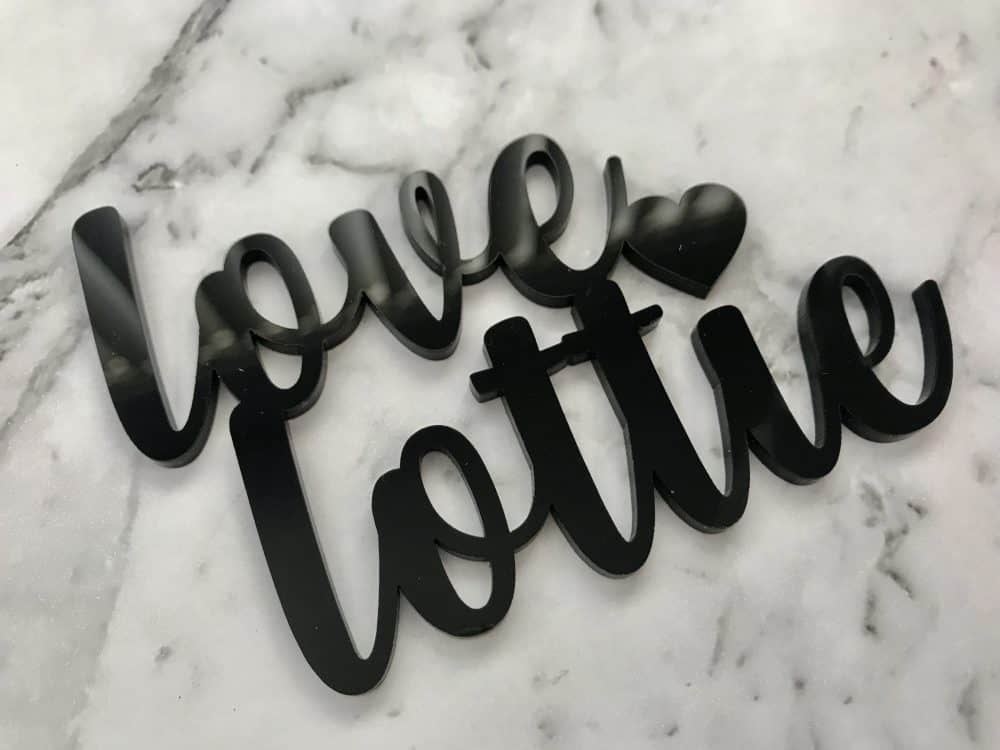 Engagement Wedding Cake Topper - Names Only