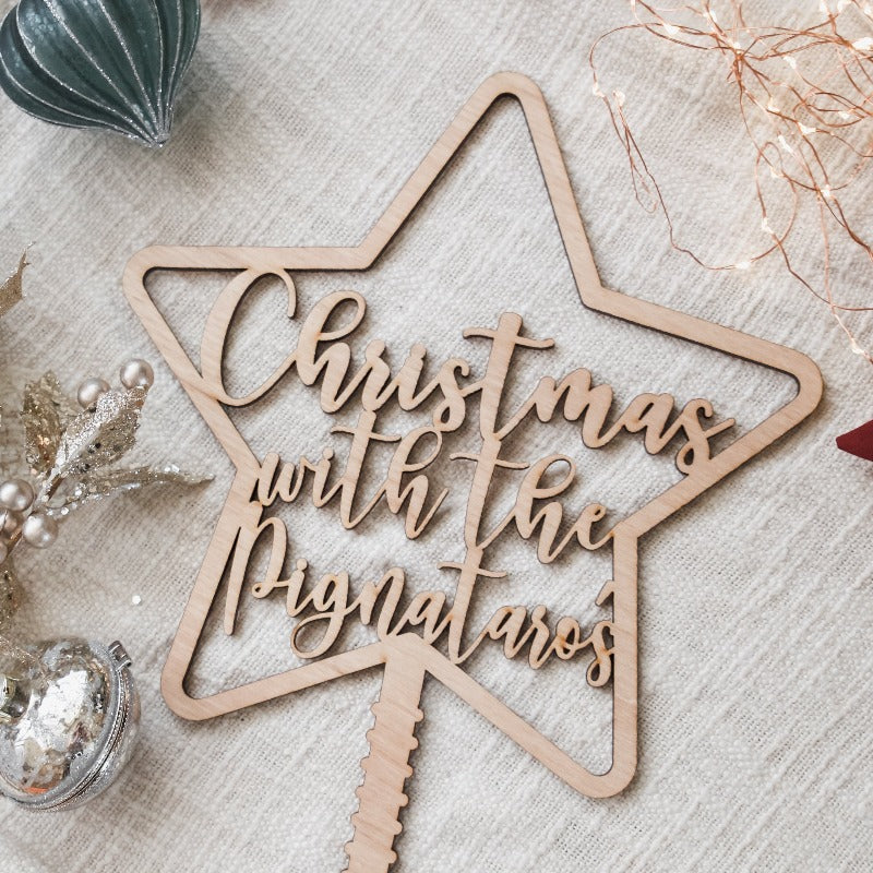 Personalised Christmas Tree Star