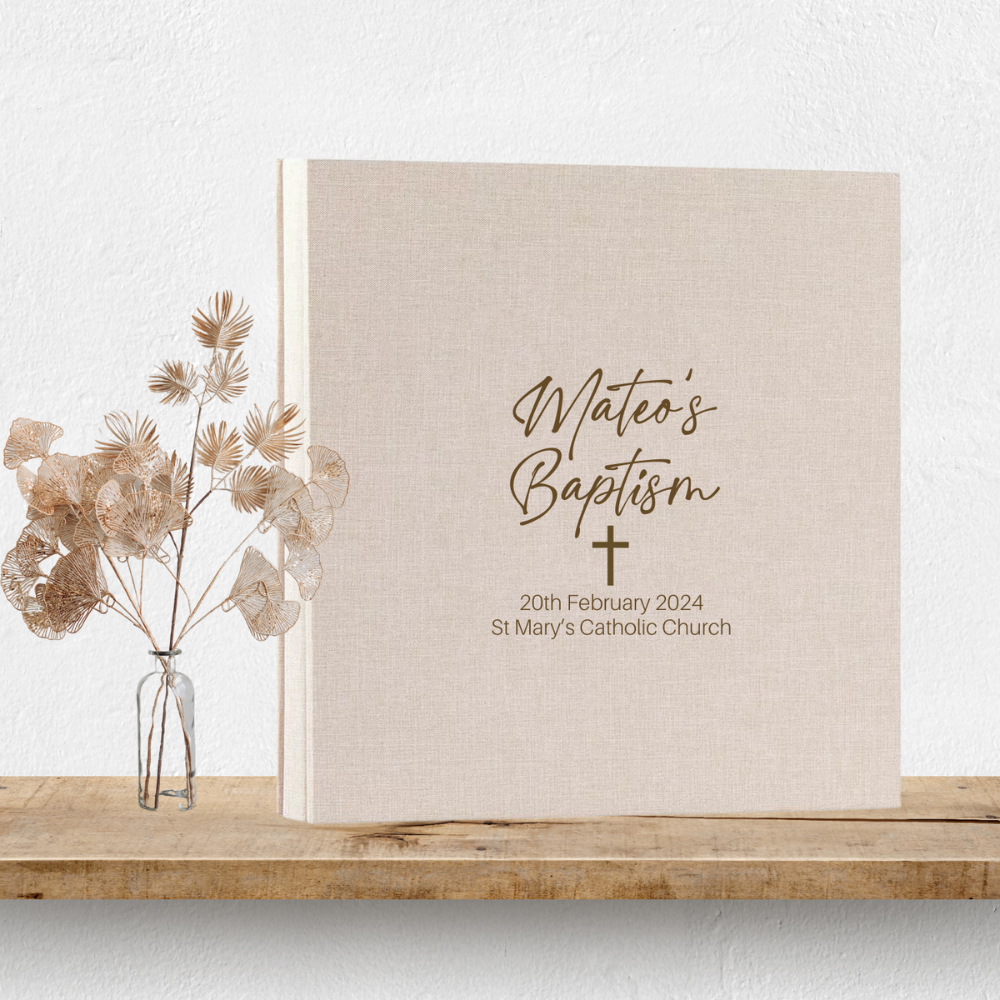 Personalised Baptism Photo Album - Design 1