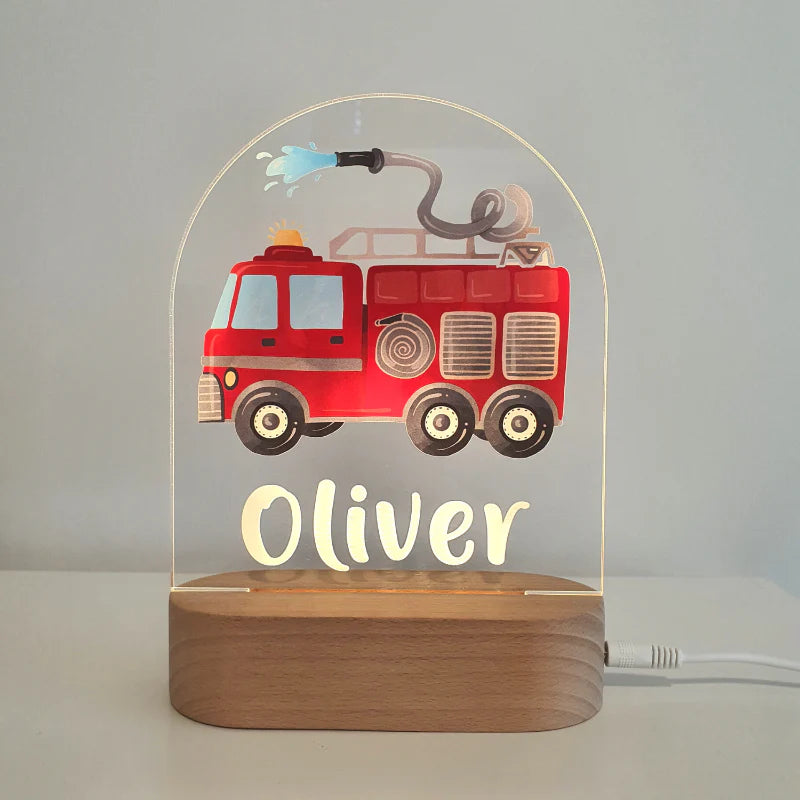 Printed Night Lights Personalised Plaque (Plaque Only)
