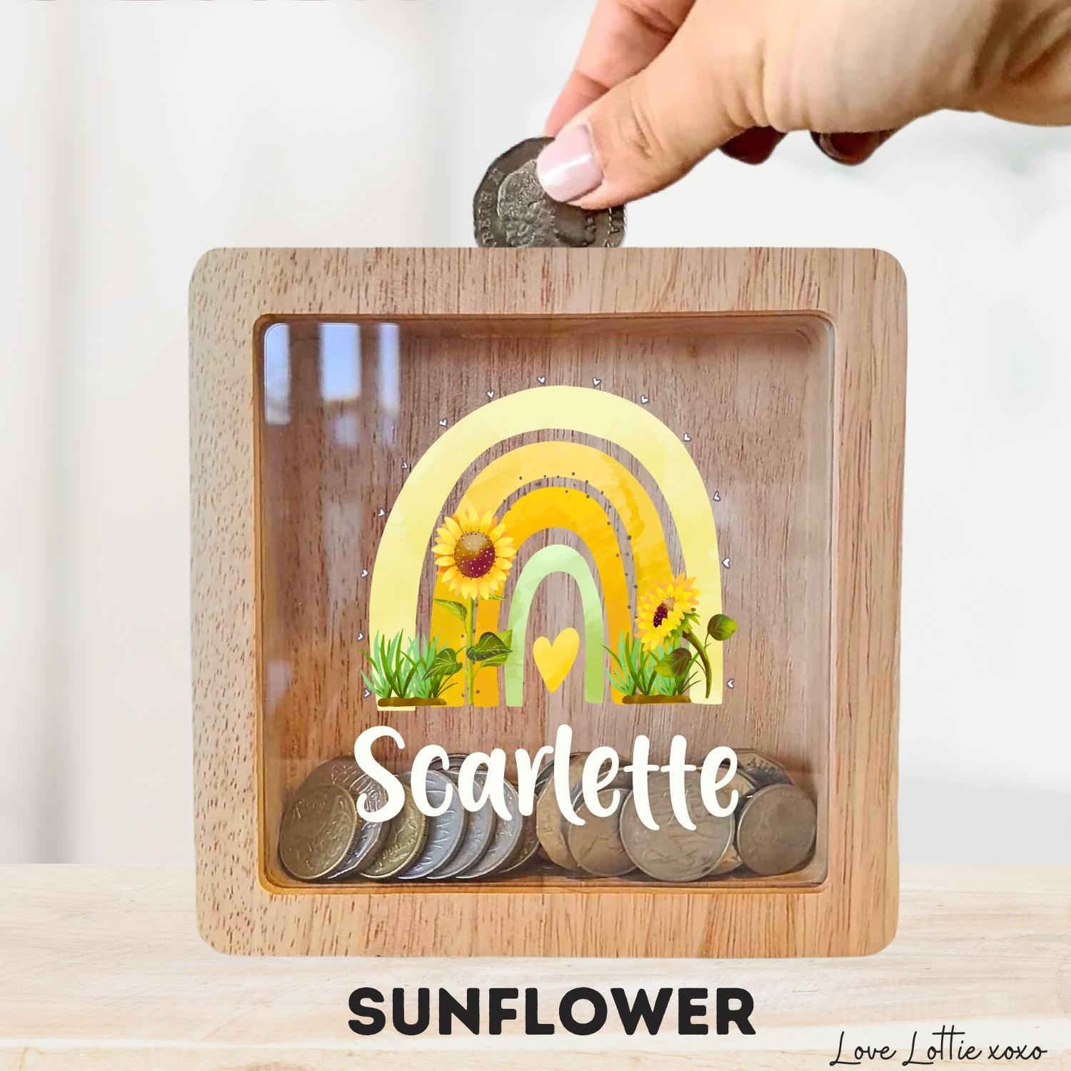 Personalised Money Box Gift - Printed Design with Custom Name - Custom Baby Gift - Monster Truck