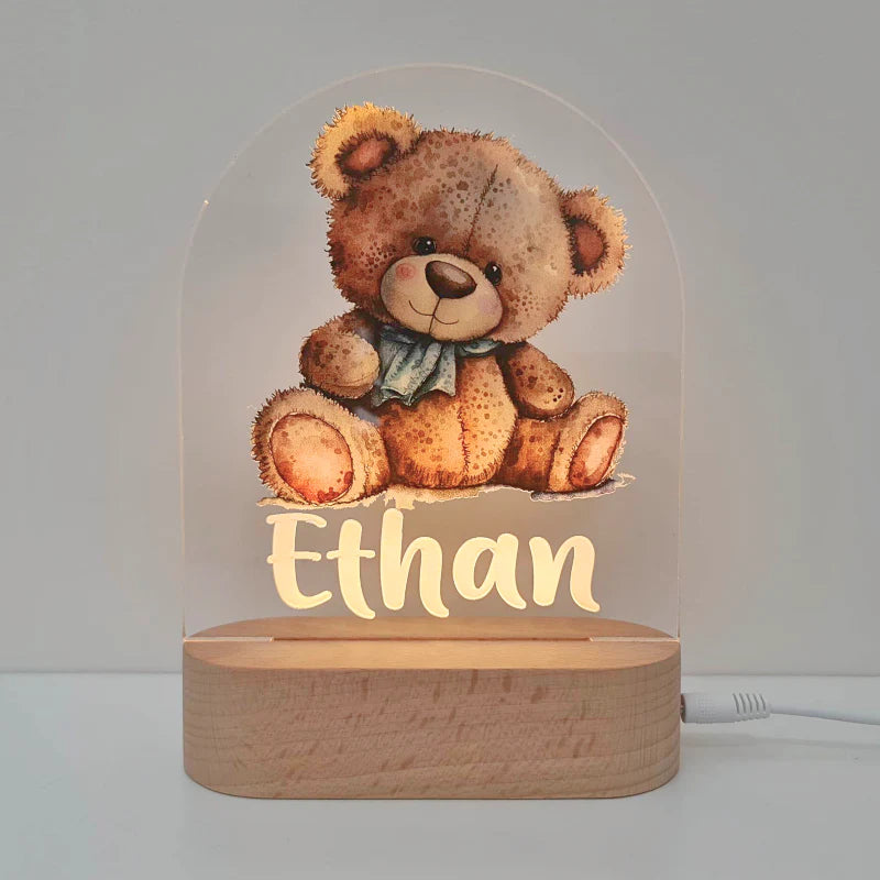 Printed Night Lights Personalised Plaque (Plaque Only)
