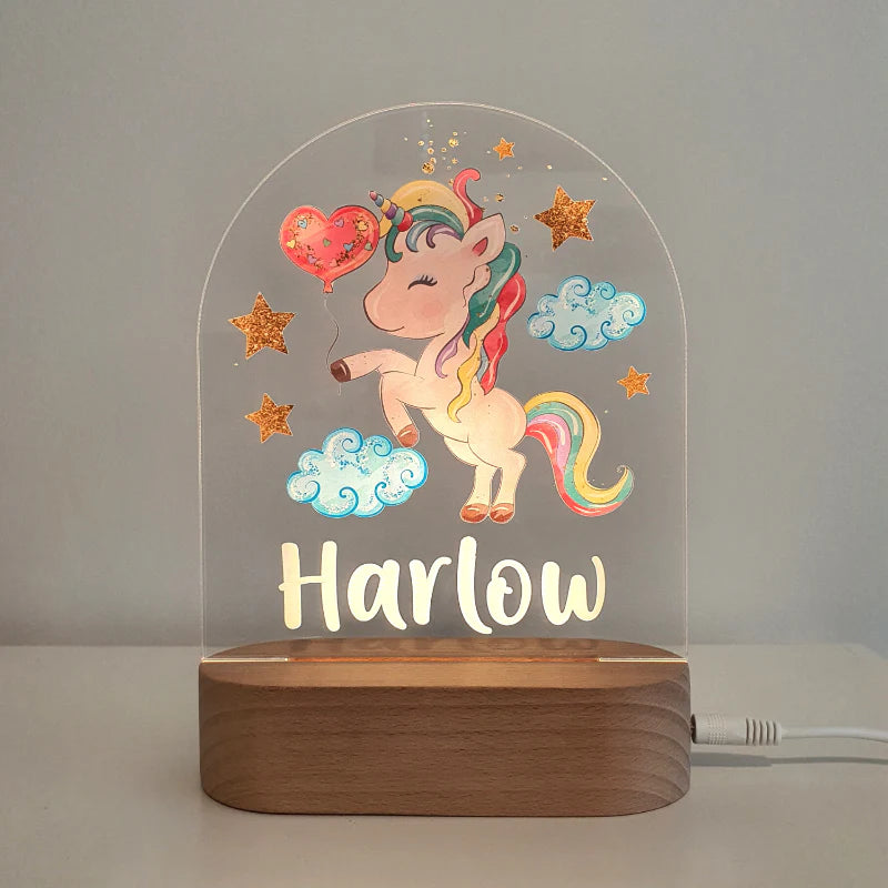Printed Night Lights Personalised Plaque (Plaque Only)