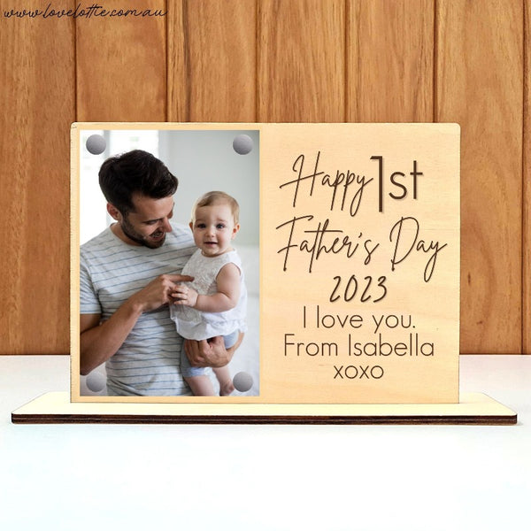 Father's Day Frame - 1st Father Day 1 Photo Stand