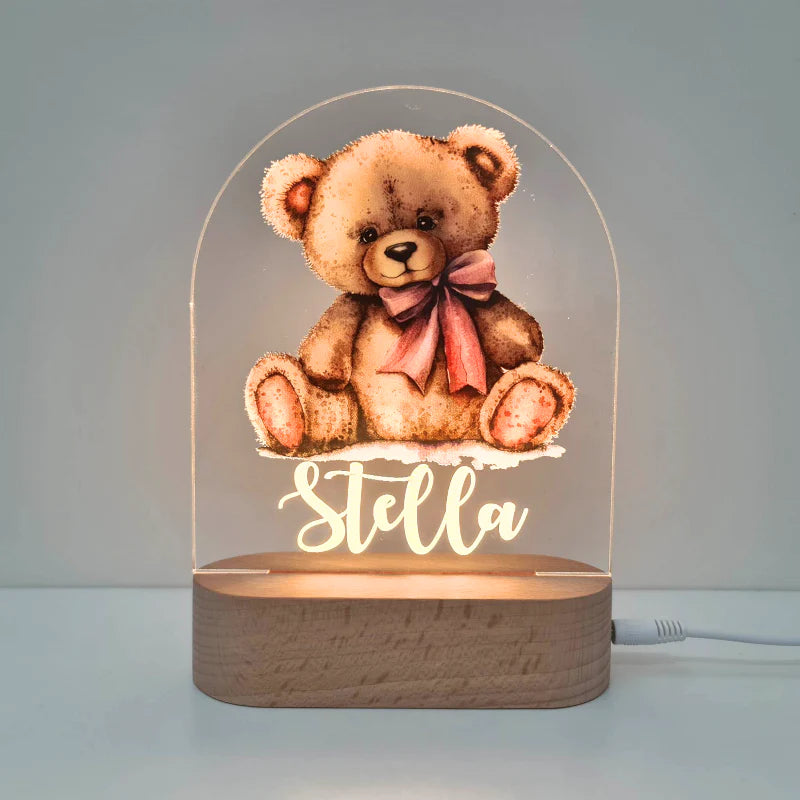 Printed Night Lights Personalised Plaque (Plaque Only)
