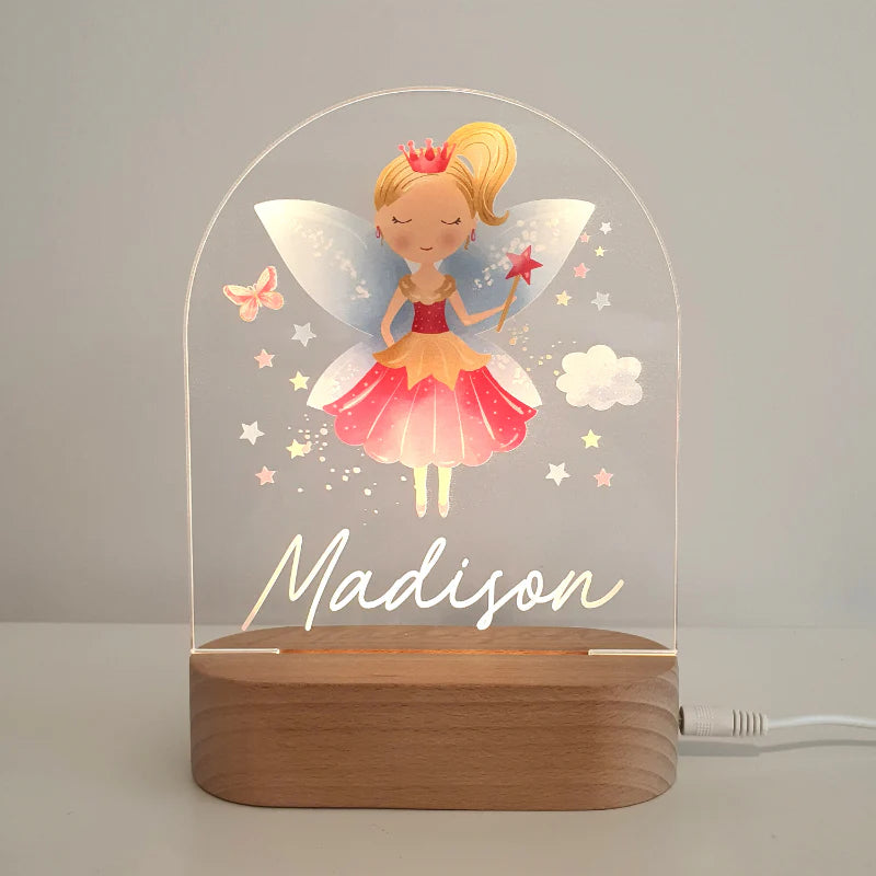 Printed Night Lights Personalised Plaque (Plaque Only)