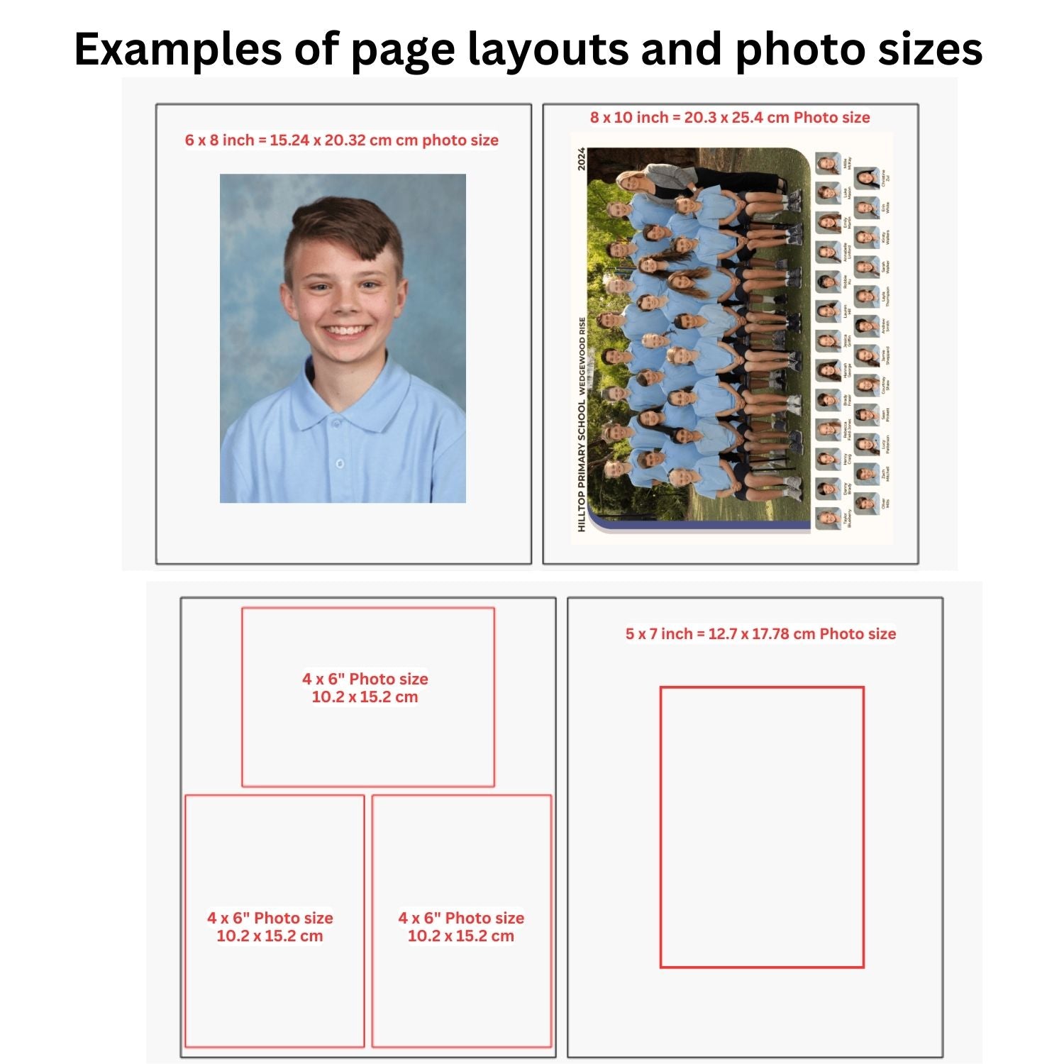 Personalised School Photo Album - Arch Window Design 1