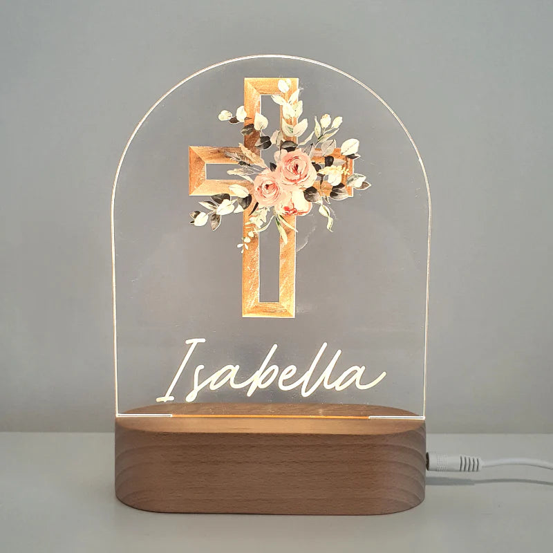 Printed Night Lights Personalised Plaque (Plaque Only)