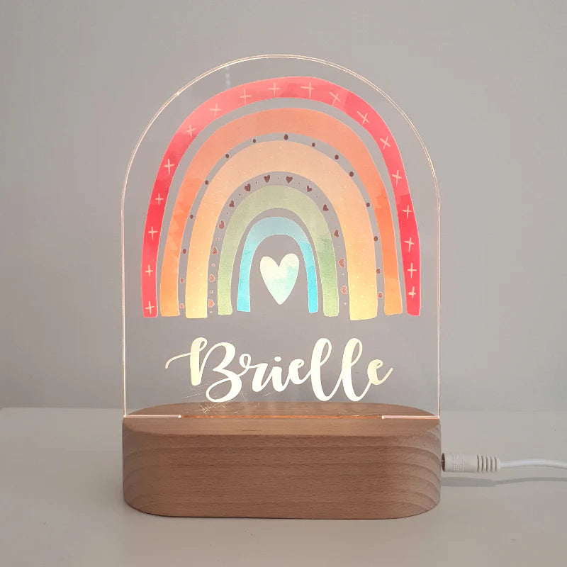 Printed Night Lights Personalised Plaque (Plaque Only)