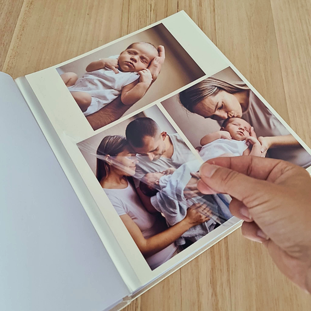 Personalised Baptism Photo Album - Arch Window Design 1