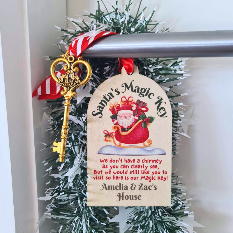 Personalised Magical Santa Key Ornament