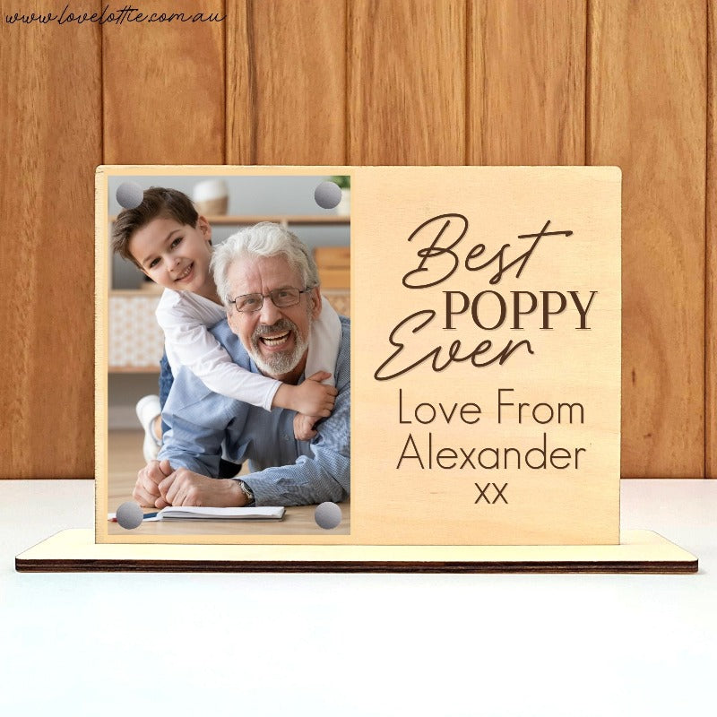 Father's Day Frame - POPPY 1 Photo Stand