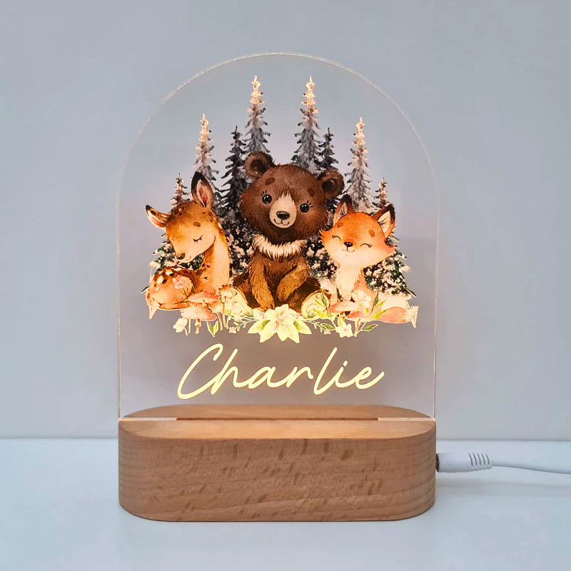 Printed Night Lights Personalised Plaque (Plaque Only)