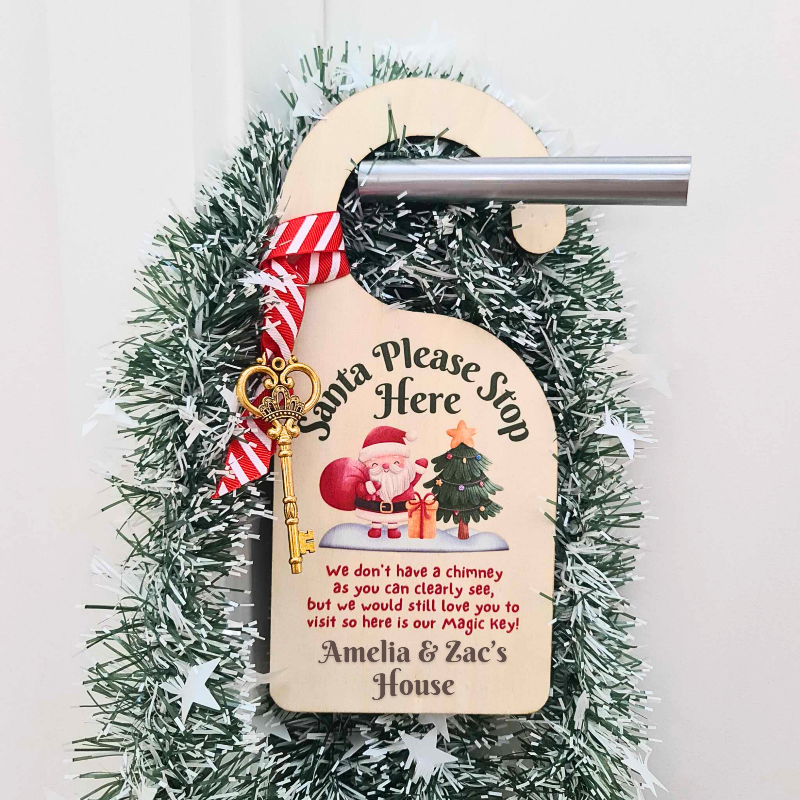 Personalised Christmas Door Hanger Ornament