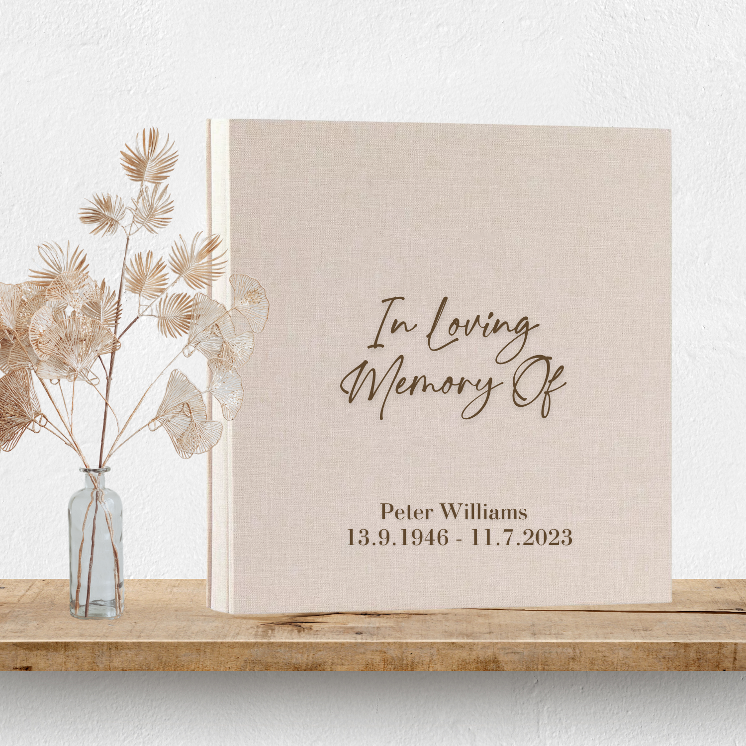 Personalised Memorial Photo Album - Design 1