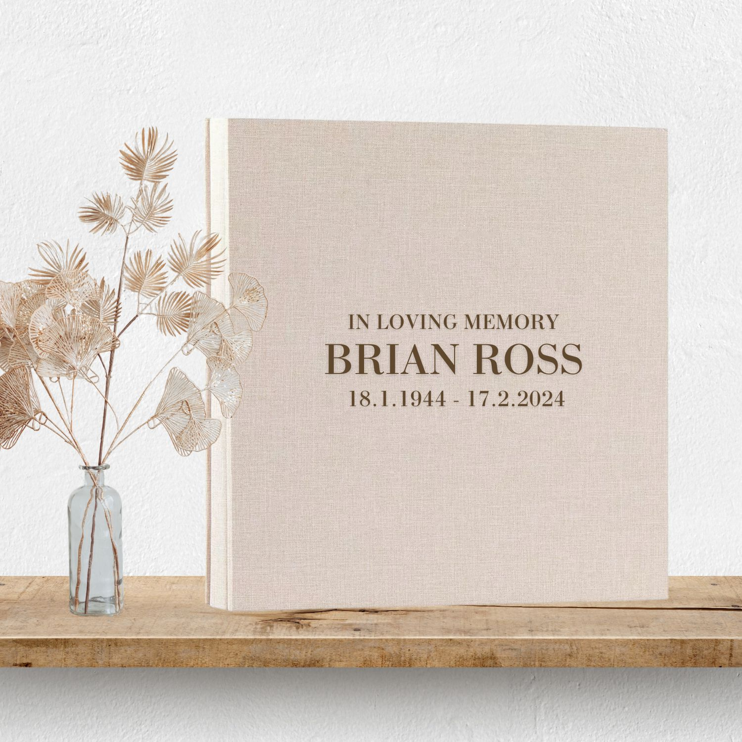 Personalised Memorial Photo Album - Design 2