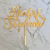 Engagement Wedding Cake Topper - Names Only