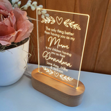 Mothers Day Gift Light Personalised - Mum and Grandma