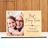 Mother's Day Magnetic Photo Plaque - Best Nanny Ever