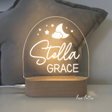Personalised Kids Night Light - Stella Grace Moon
