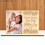 Mother's Day Magnetic Photo Plaque - Our First Mother's Day