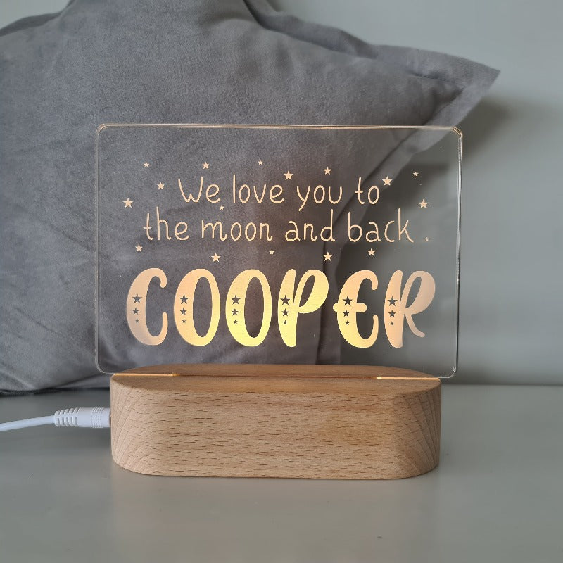 Personalised Baby Night Light - Stardust