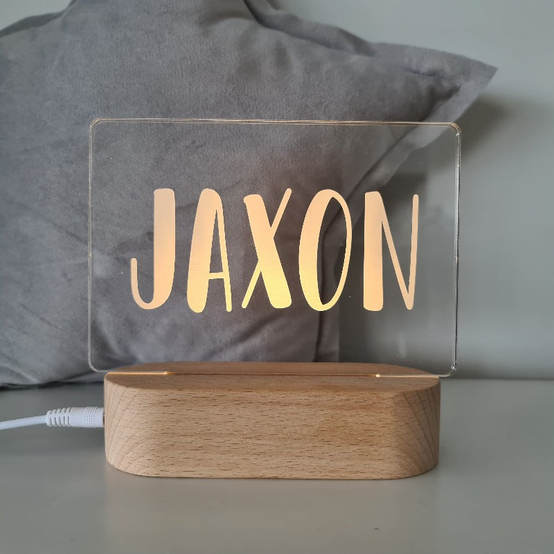 Personalised Baby Night Light - Funky