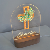 Personalised Gifts Night Light for Kids - Printed Green Cross