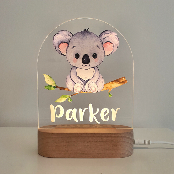 Personalised Gifts Night Light for Kids - Printed Koala