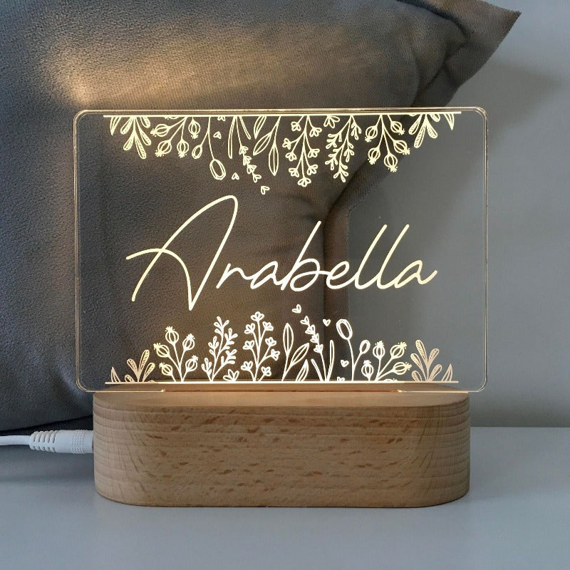 Personalised Kids Night Light - Arabella Design