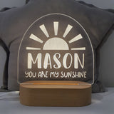 Personalised Baby Night Light - You Are My Sunshine