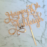 Custom Happy Birthday Cake Topper - Ashleigh