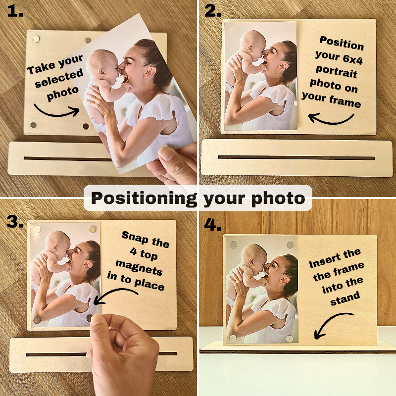 Mother's Day Magnetic Photo Plaque - Best Nanny Ever