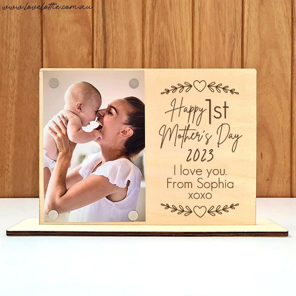 Mother's Day Magnetic Photo Plaque - First Mother's Day