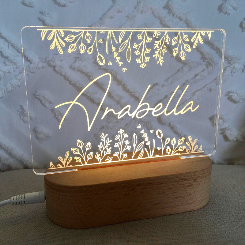 Personalised Kids Night Light - Arabella Design