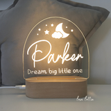 Personalised Kids Night Light - Parker Dream Big
