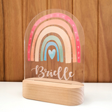 Personalised Gifts Night Light for Kids - Printed Bright Rainbow