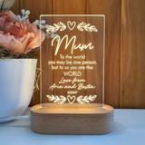 Mothers Day Gift Light Personalised - Mum