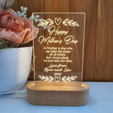 Mothers Day Gift Light Personalised - Heart Flourish