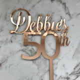 Custom Name/Age Birthday Cake Topper Style Debbie