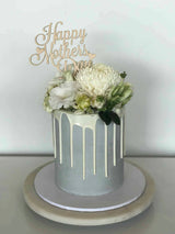 Happy Mothers Day Rustic Wood Cake Topper