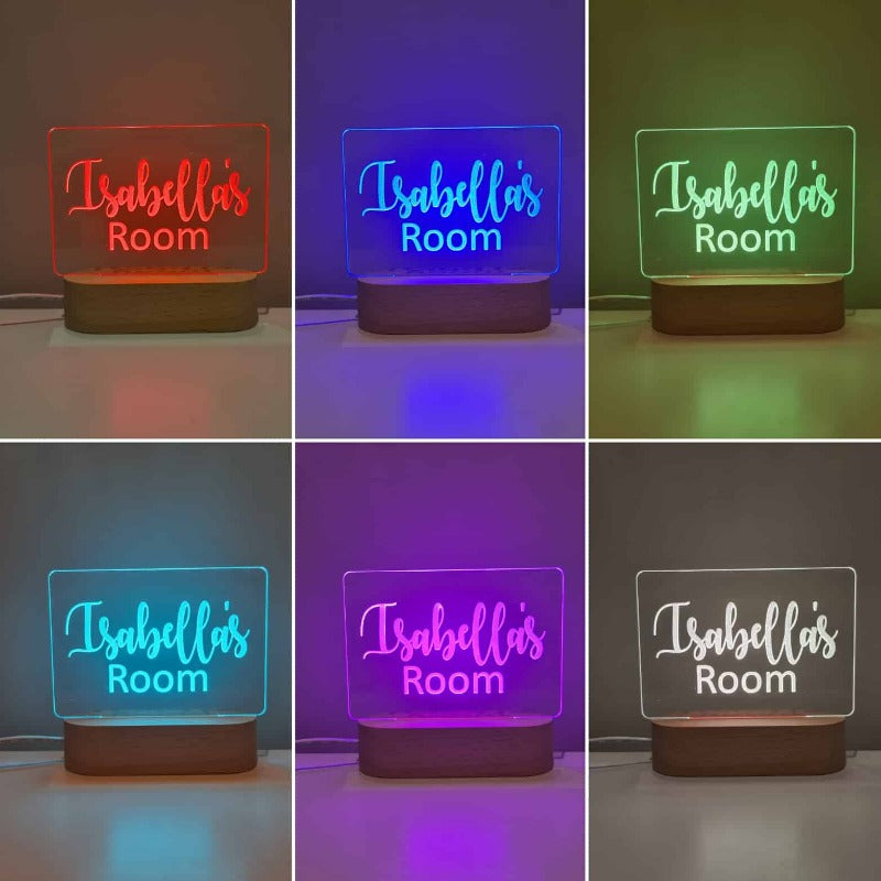 Personalised Baby Night Light - Script Room