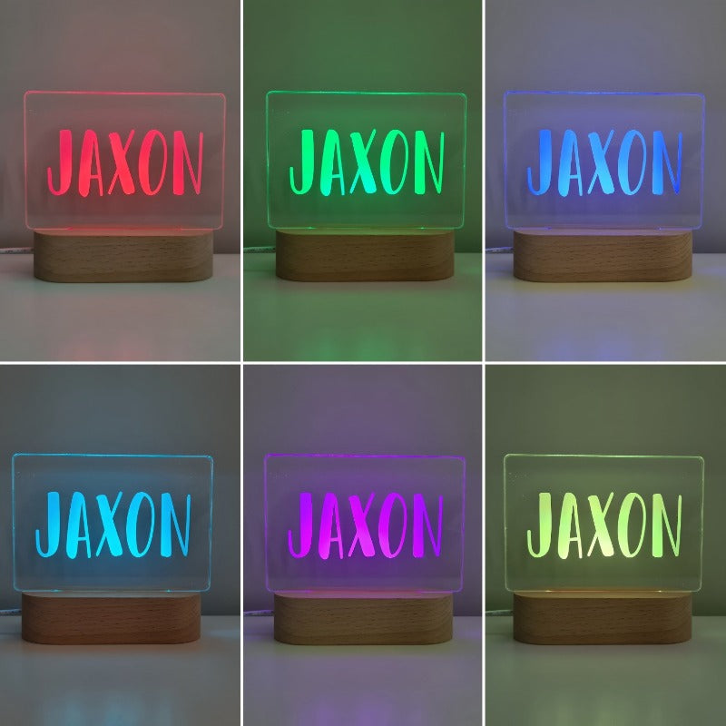 Personalised Baby Night Light - Funky