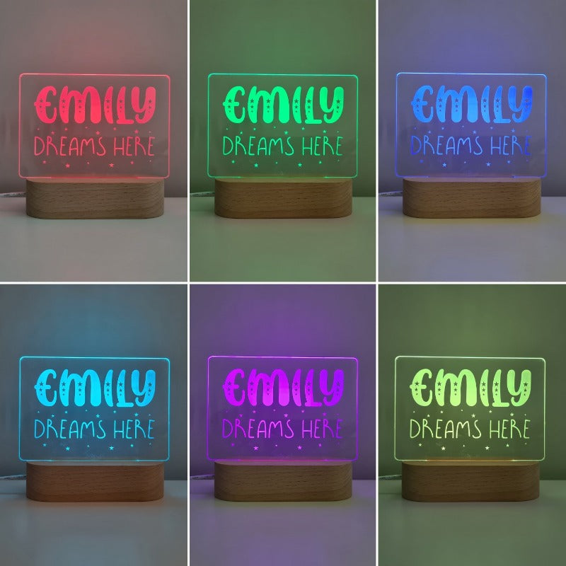 Personalised Baby Night Light - Dreamer