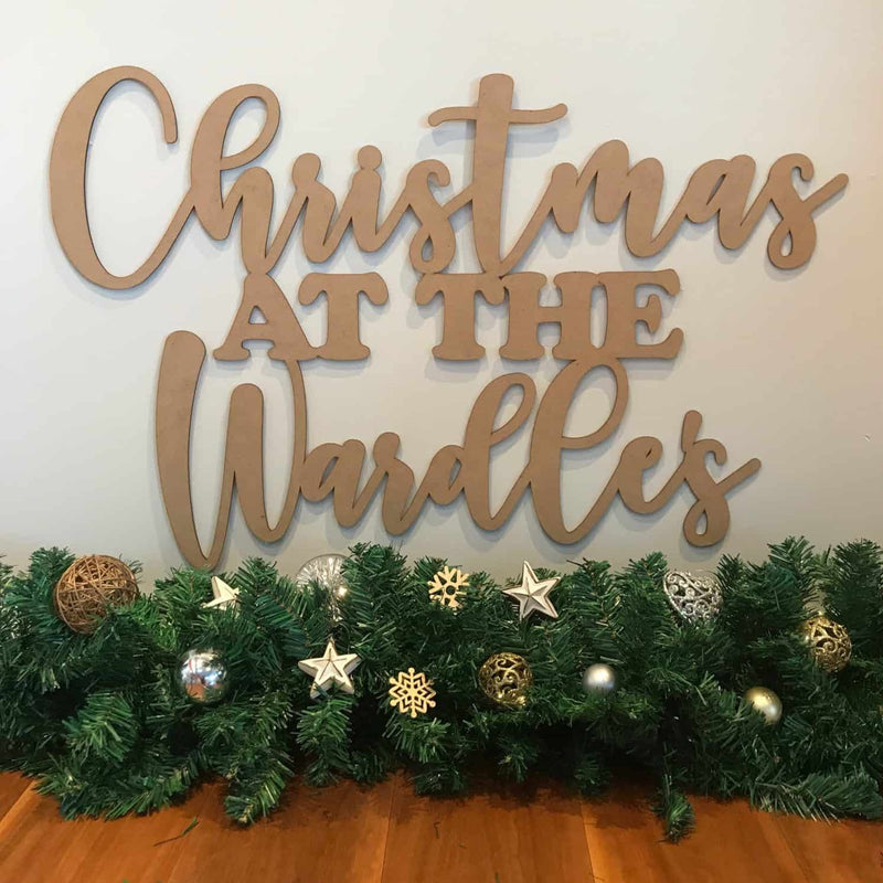 personalised christmas sign