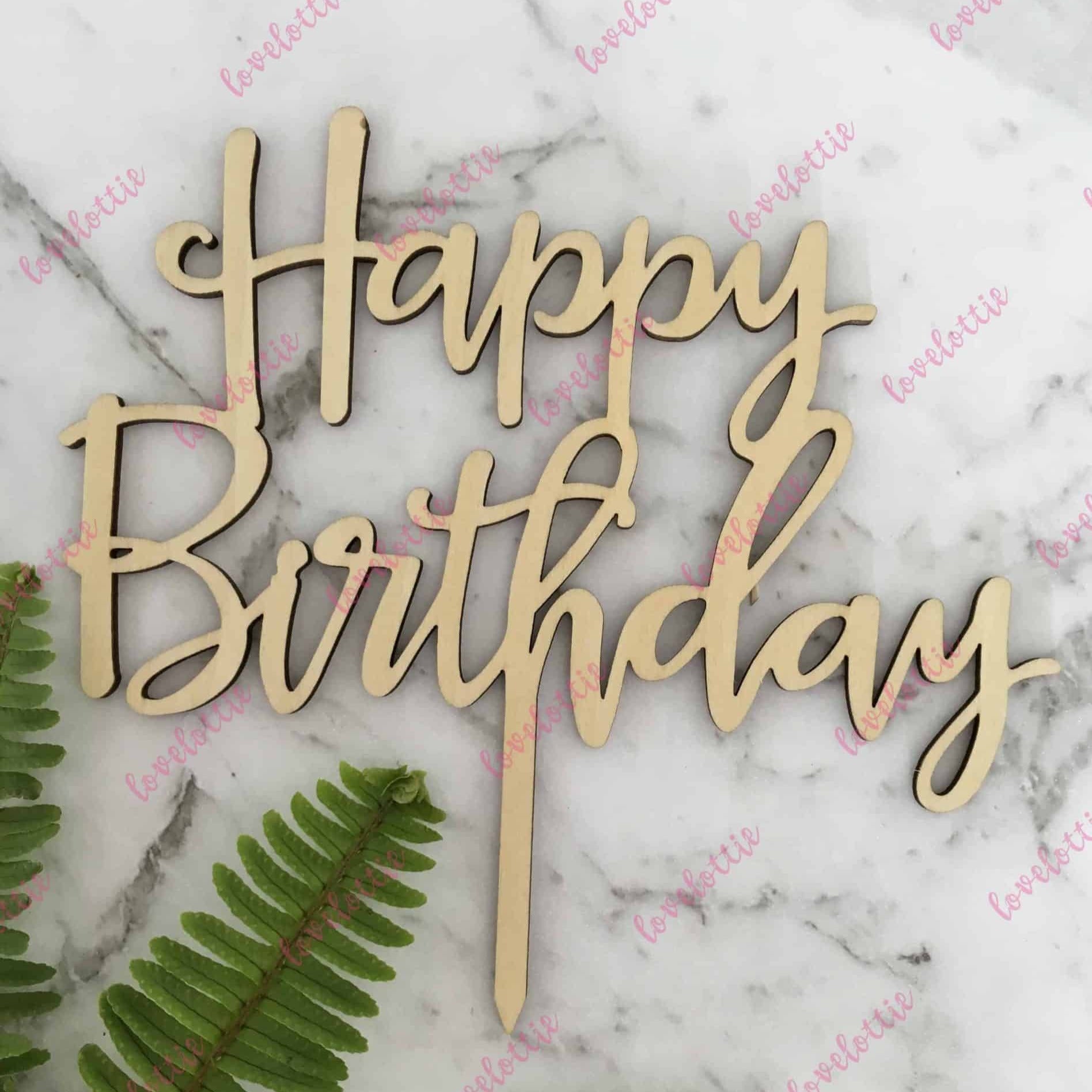 happy birthday cake topper
